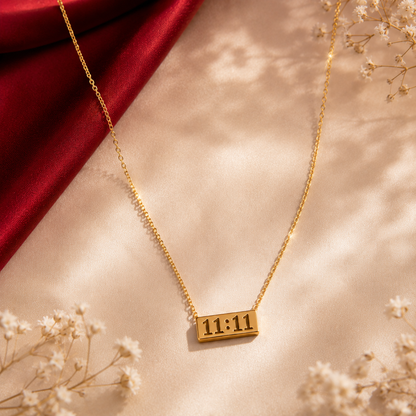 11:11 Angel Number Bar Necklace