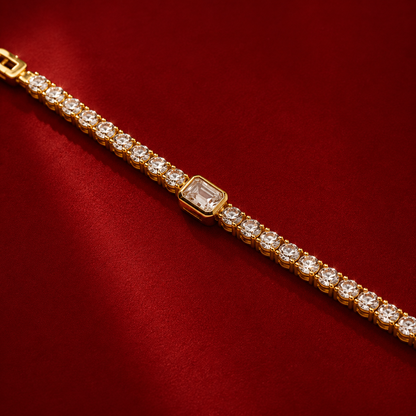 Emerald Cut Tennis Bracelet