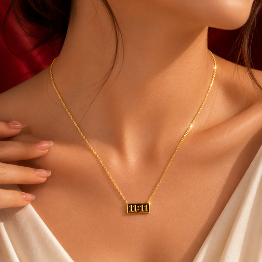11:11 Angel Number Bar Necklace