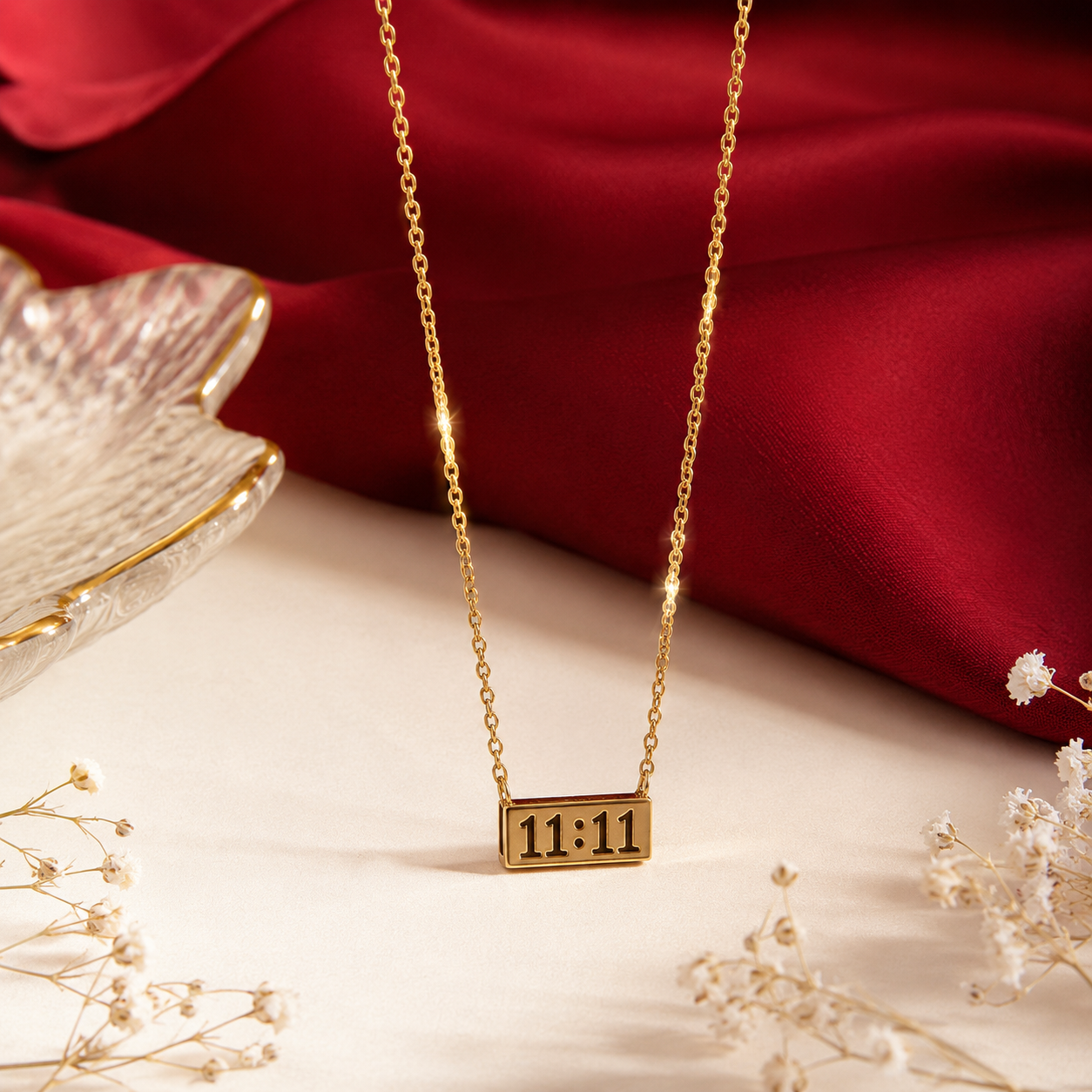 11:11 Angel Number Bar Necklace