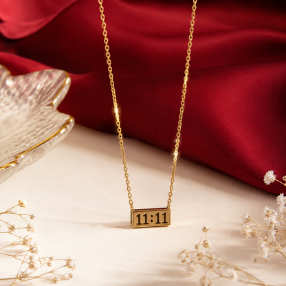 11:11 Angel Number Bar Necklace